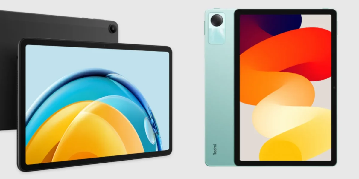 Huawei Matepad SE dan Redmi Pad SE, Cek Spek dan Harga Terbaru 2023/ Kolase Huawei dan Mi