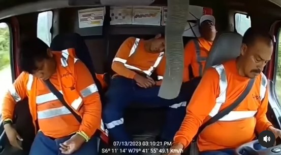 Video viral tentang bahaya Microsleep yang diunggah di Instagram @faktakamera.