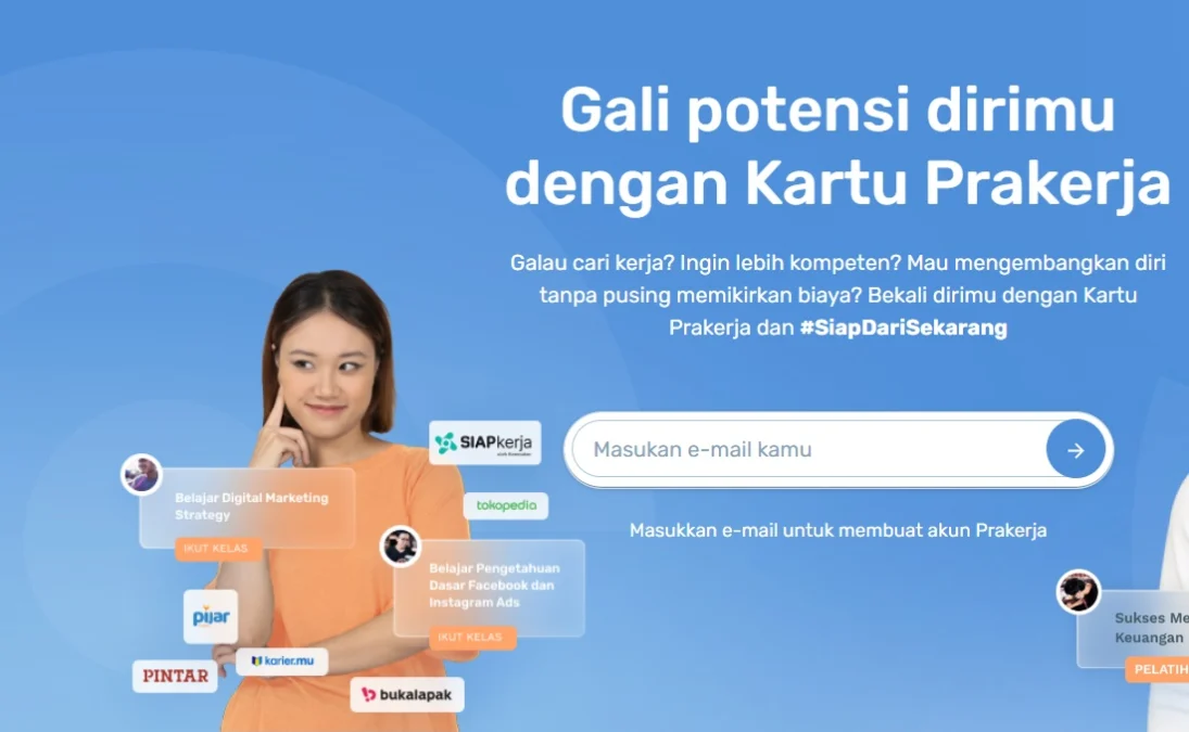 Tips Pilih Kelas Pelatihan Prakerja, Ayo Cek Agar Sesuai Kebutuhan Peserta/ Tangkap Layar Prakerja.go.id