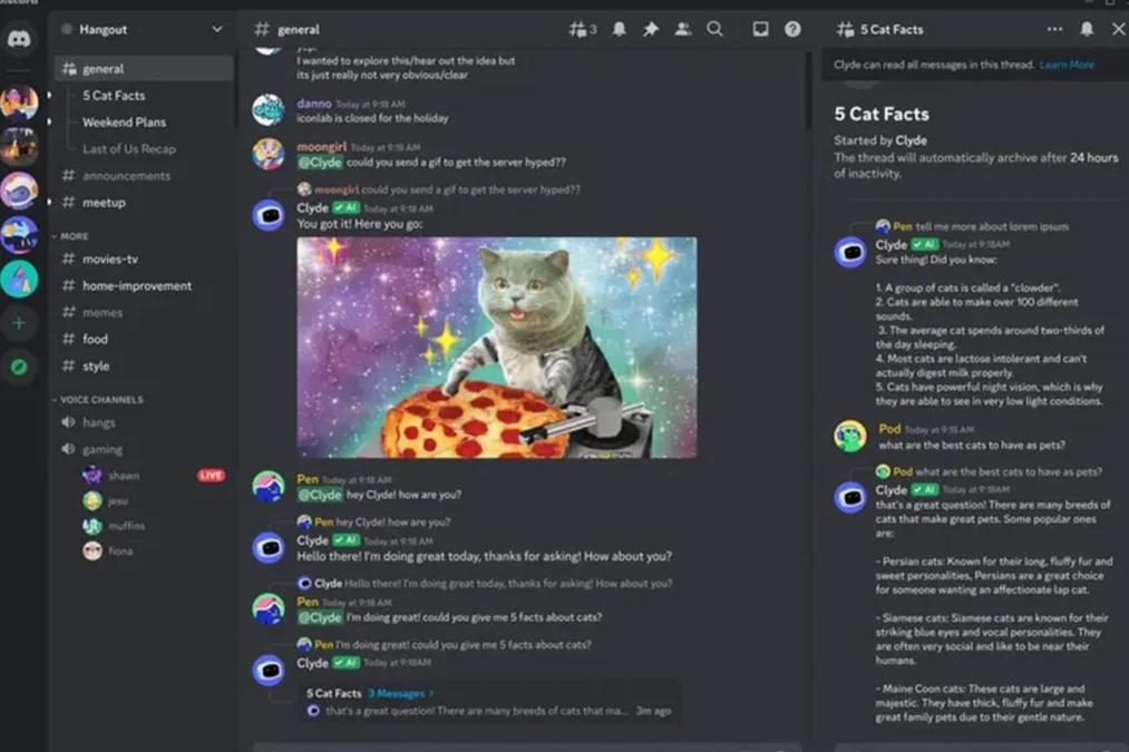 Discord mematikan chatbot AI-nya, Clyde