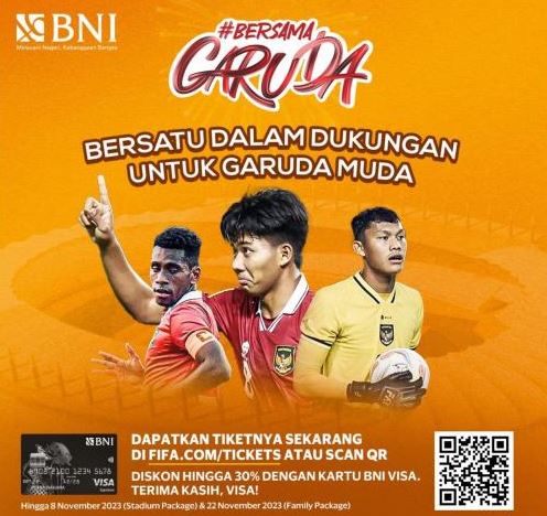 BNI Beri Promo Diskon Tiket Piala Dunia U-17 hingga 30%