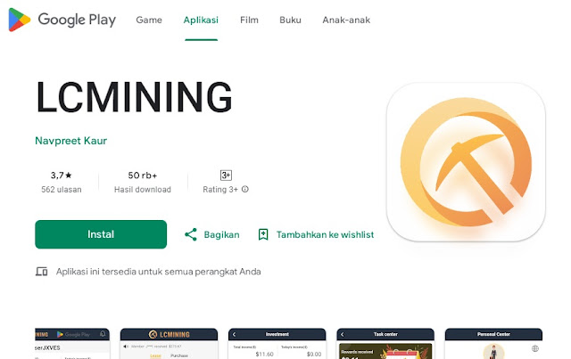 aplikasi lc mining