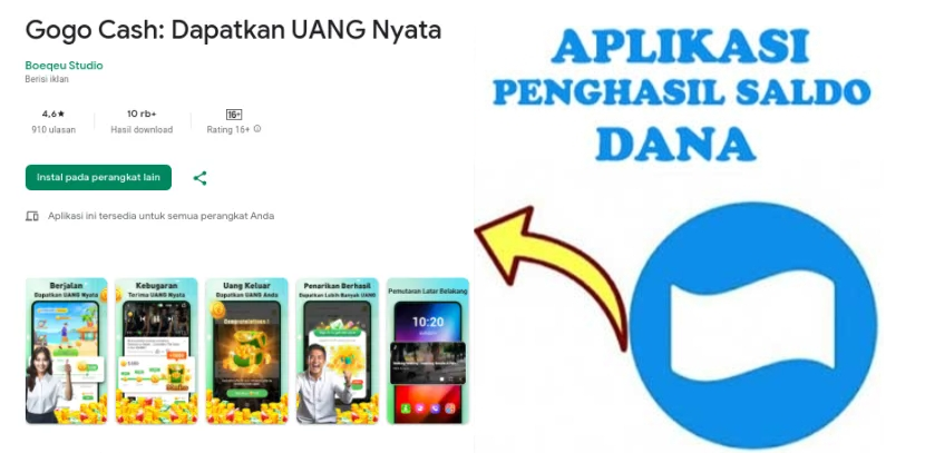 Aplikasi Baru Penghasil Saldo DANA Gratis