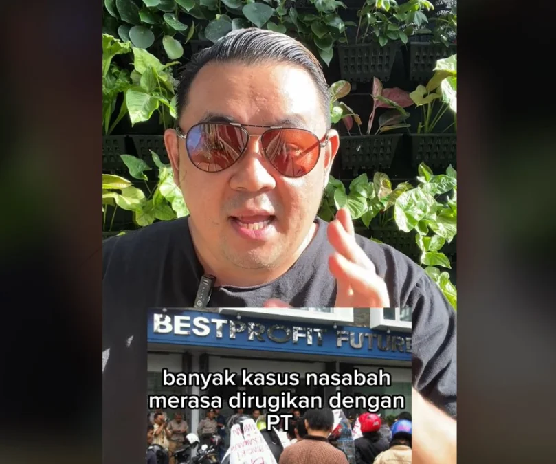 Roy Shakti saat menjelaskan tentang PT Best Profit. (TikTok @opiniroyshakti)