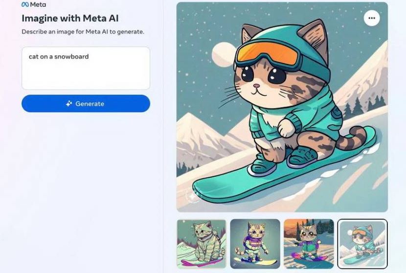 Meta Rilis Fitur Imagine With Meta AI, Alat Generasi Gambar Berbasis Teks