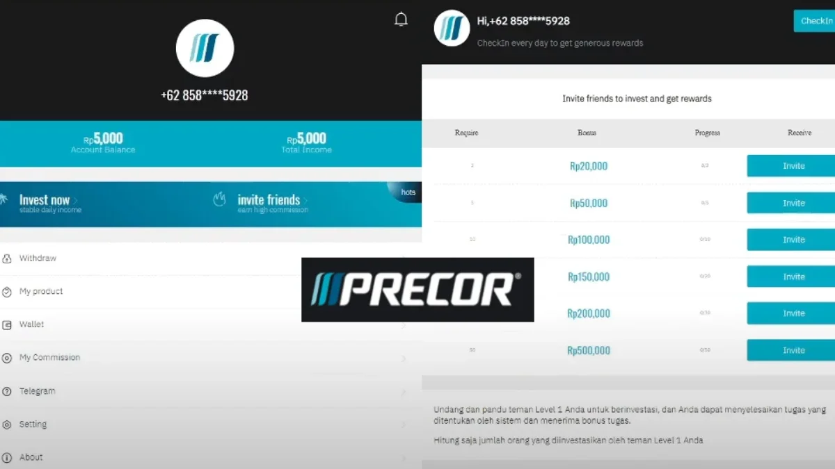 Membongkar Aplikasi Precor yang Akan Segera Scam, Ini Cara Kerjanya..