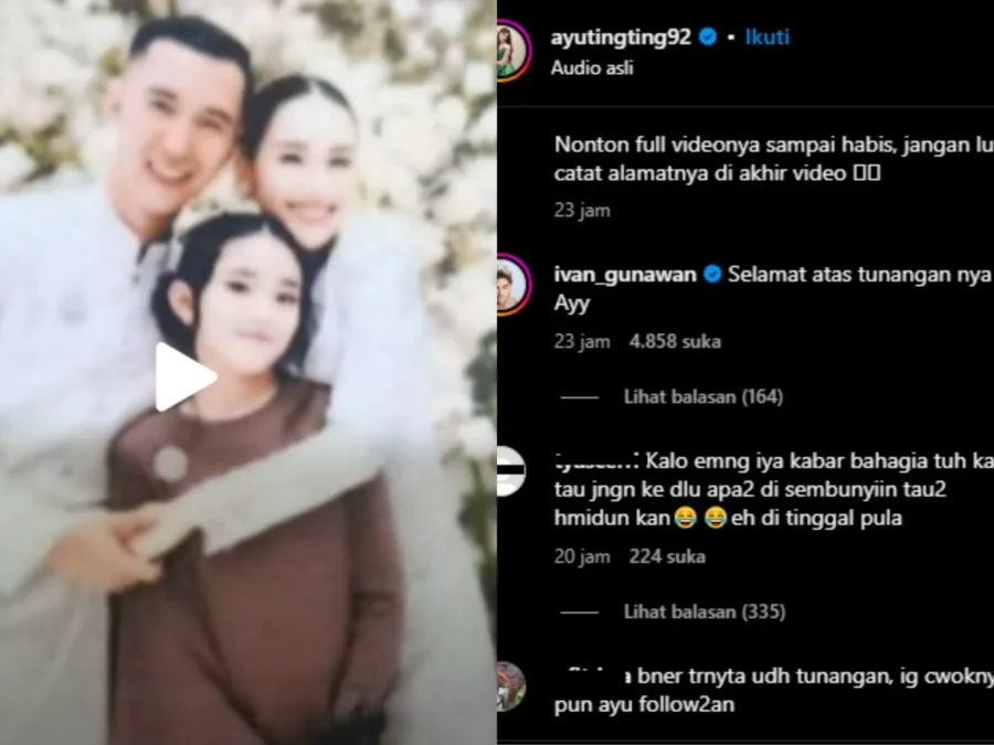 Viral Potret Ayu Ting Ting Diduga Tunangan/ TikTok @queenofdepok dan @ayutingting92