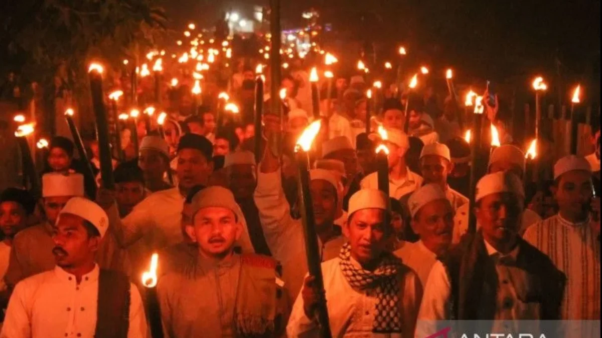 salah satu tradisi unik menyambut Ramadan. (Foto: Antara)