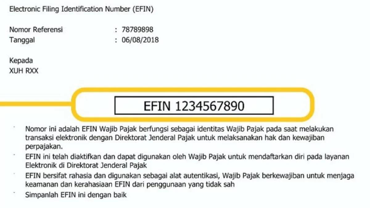 Cara Mendapatkan EFIN Secara Online Saat Lapor SPT Pajak