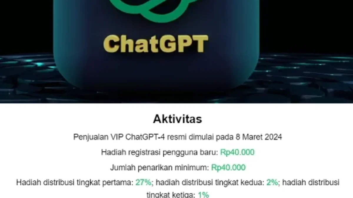 Jangan Daftar Aplikasi CHAT GPT! Berikut fakta Penipuan di Balik Aplikasi ini