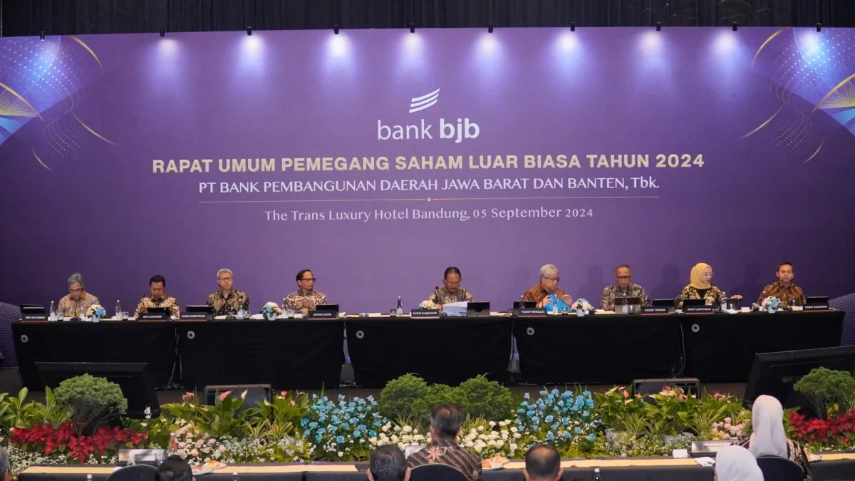 Bank Pembangunan Daerah Jawa Barat dan Banten, Tbk (bank bjb) menggelar Rapat Umum Pemegang Saham Luar Biasa (