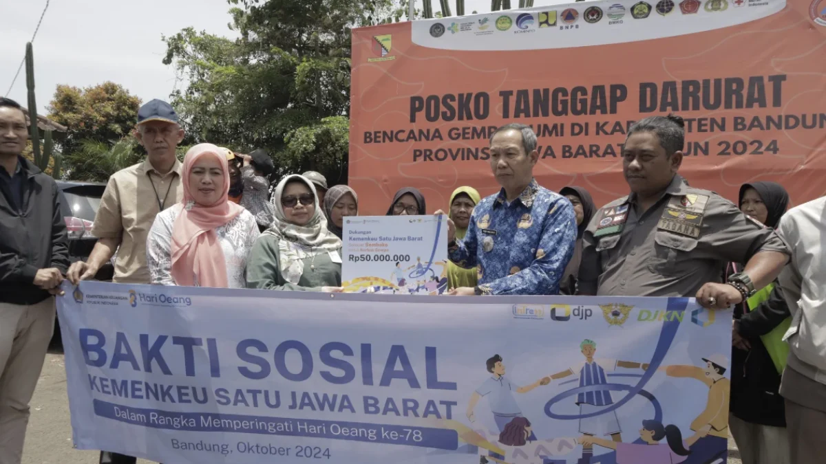 Kementerian Keuangan Jawa Barat Salurkan Bantuan Rp50 Juta untuk Korban Gempa Kertasari Bandung