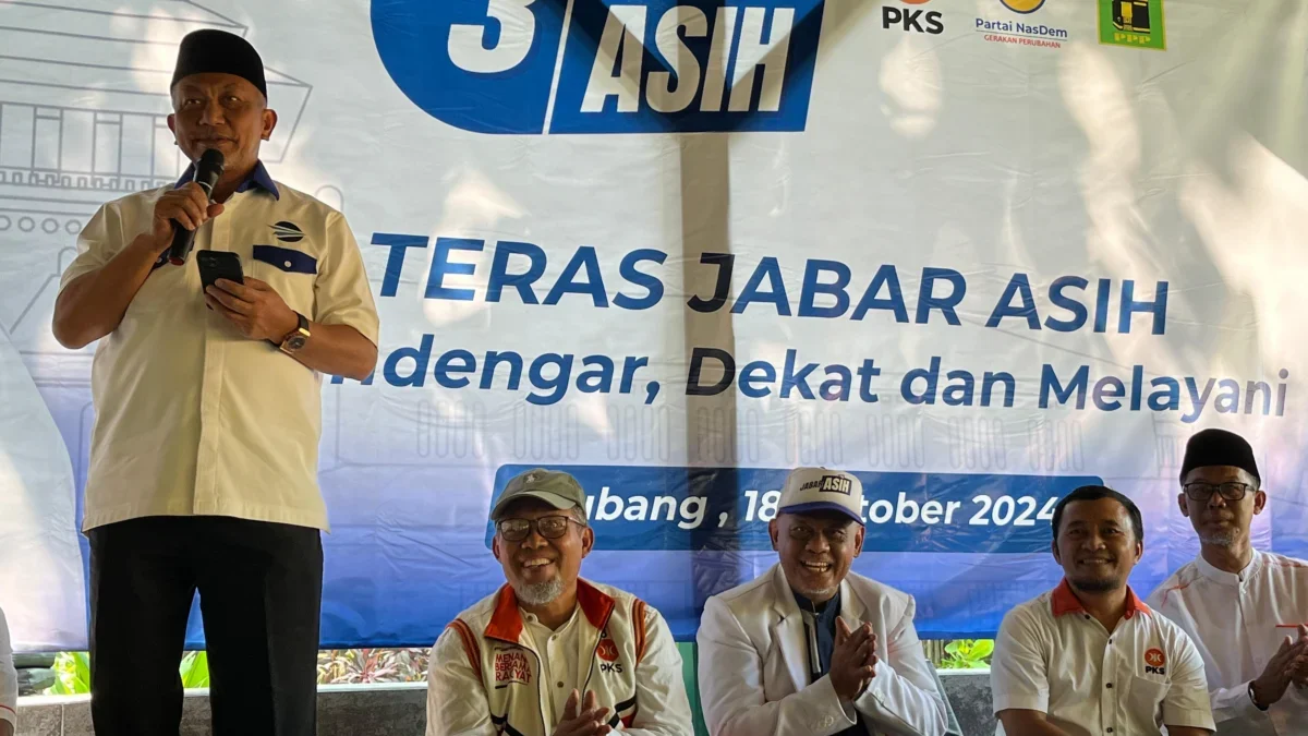 Pasangan Calon Gubernur dan Wakil Gubernur Jawa Barat nomor urut 3, Ahmad Syaikhu-Ilham Habibie (ASIH) berkomi