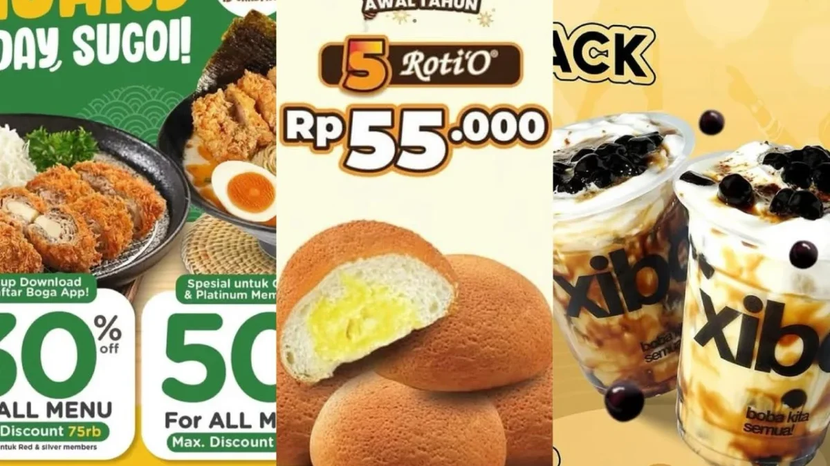 Promo Januri 2025, Nikmati Promo di Kimukatsu, Roti\'o & Xiboba Untuuk Dapatkan Hematnya