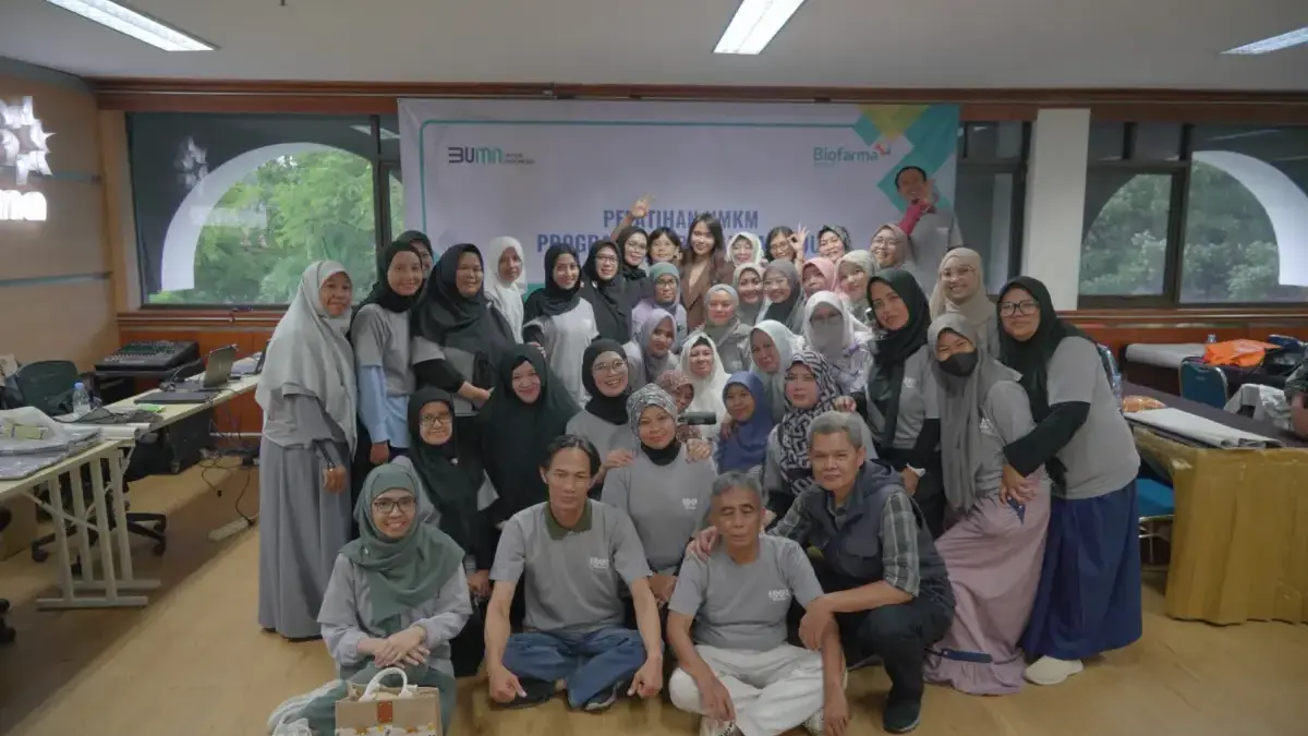 Pelatihan bertajuk “Level Up UMKM: Grow, Public Speaking, Collaborate!” yang diselenggarakan oleh Biofarma