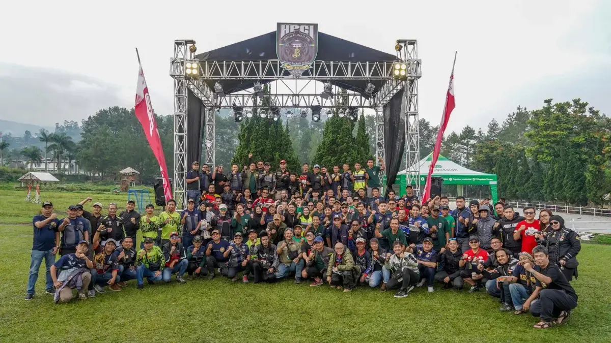biker Honda PCX dari berbagai daerah di Jawa Barat dan Banten berkumpul dalam gelaran Jambore Wilayah HPCI Jab