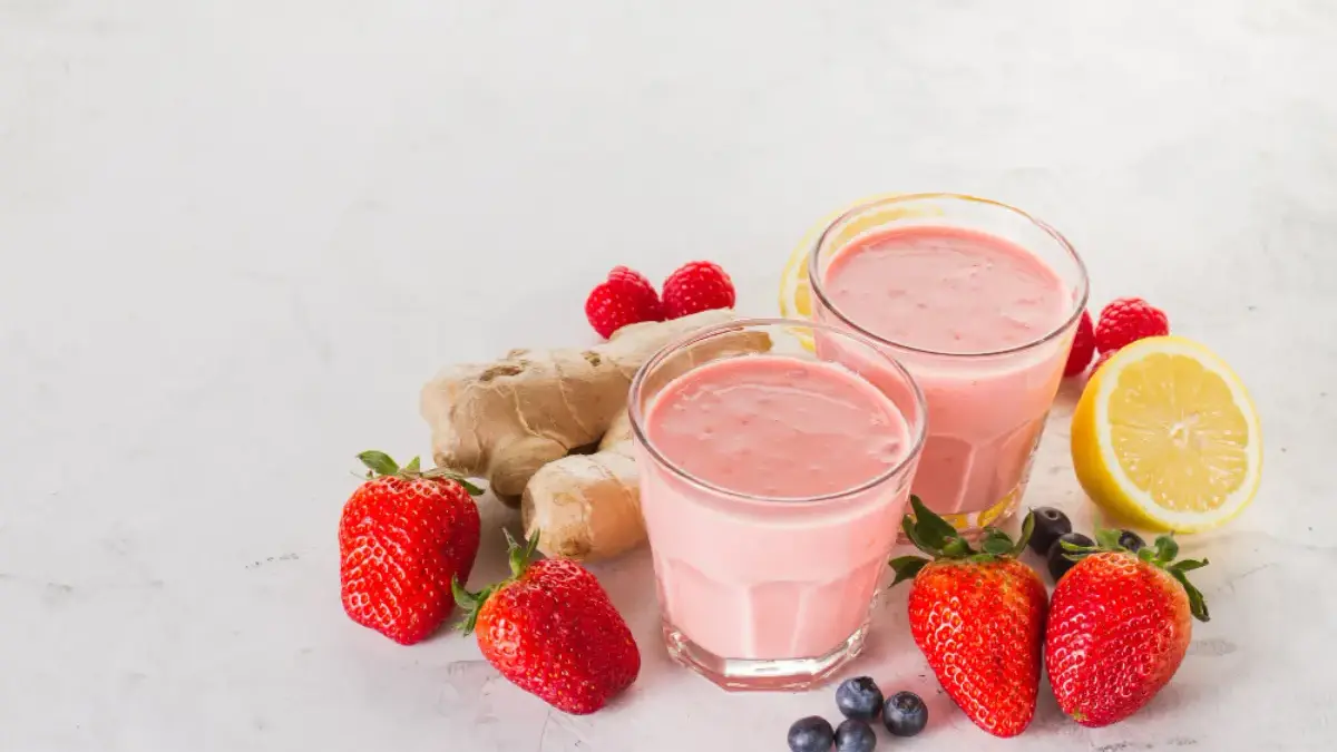 Ilustrasi minuman smoothies