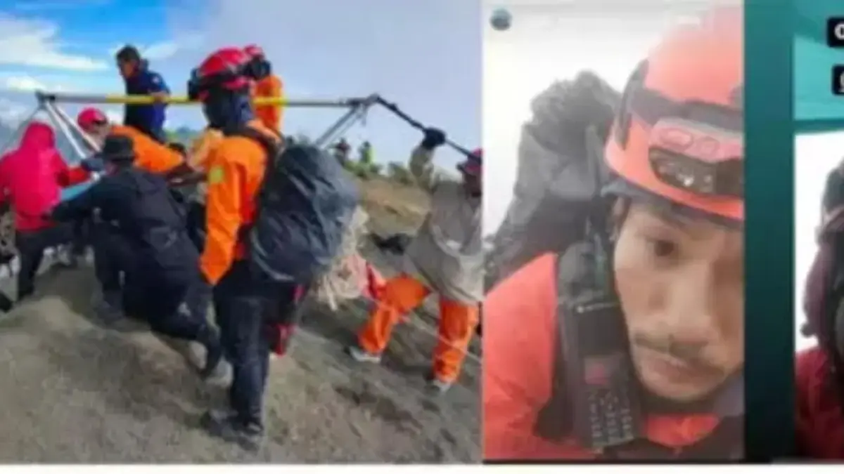 Kolase Agam Rinjani yang selamatkan Juliana Marins