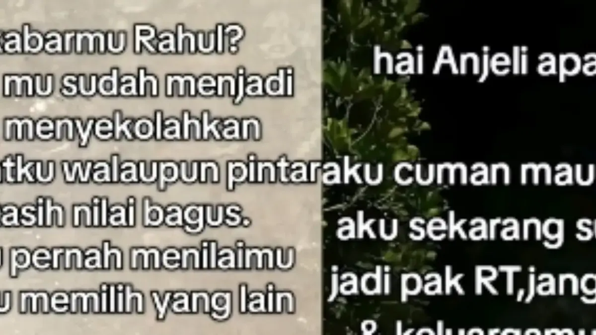 tangkapan layar tren anjali rahul yang viral