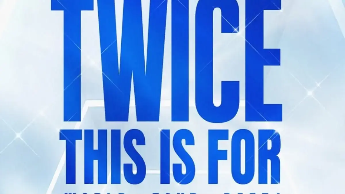 Poster konser tur dunia TWICE: THIS IS FOR part 1