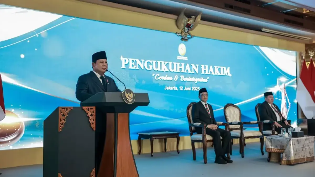 Presiden Prabowo Mengukuhkan 1.451 Hakim
