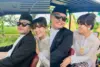 Kolase foto unggahan instagram Inten Navadia dengan Sule