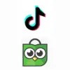 ilustrasi Tiktok dan Tokopedia
