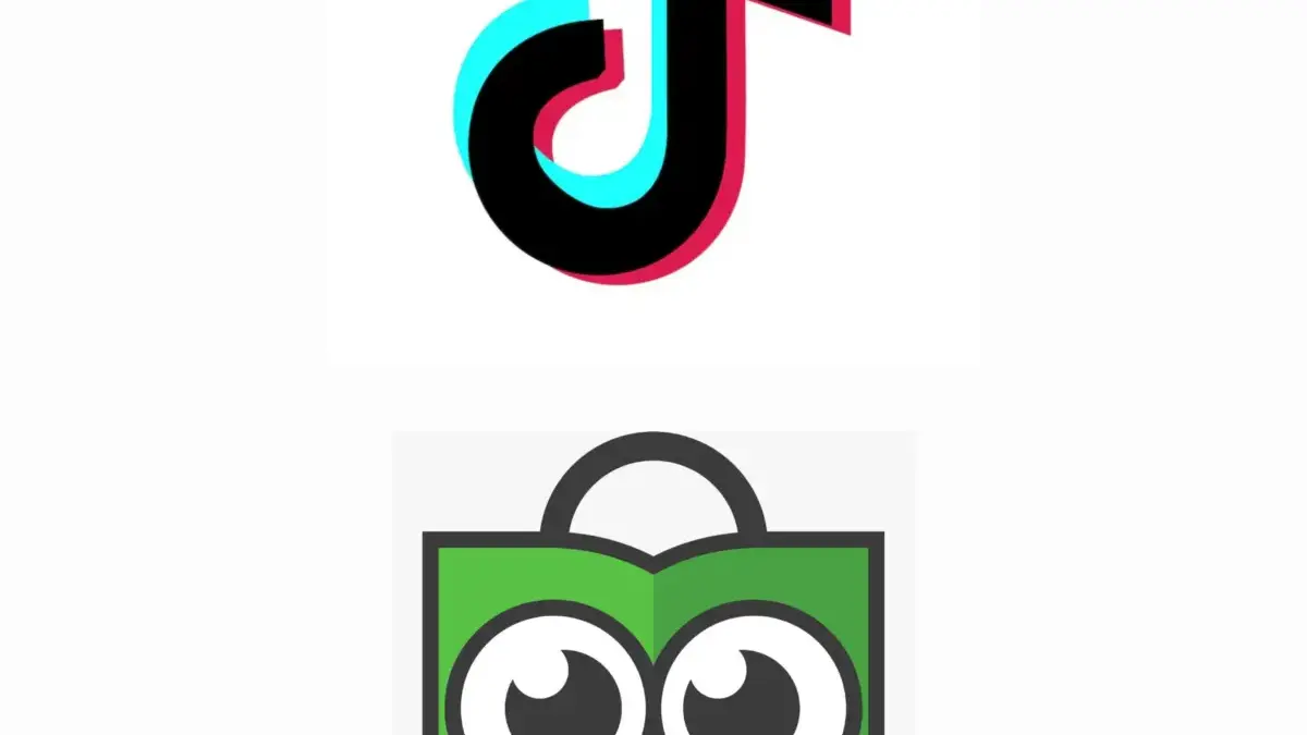 ilustrasi Tiktok dan Tokopedia