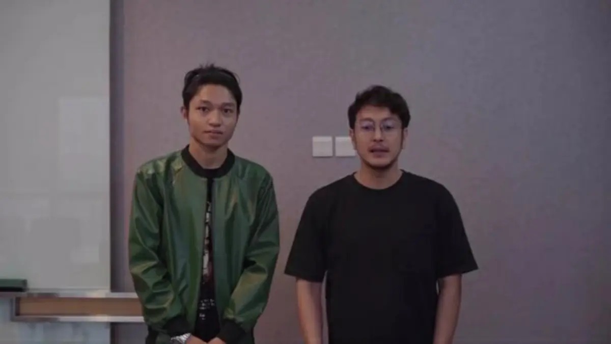Tangkapan layar video permintaan maaf Dimas pada Kiesha