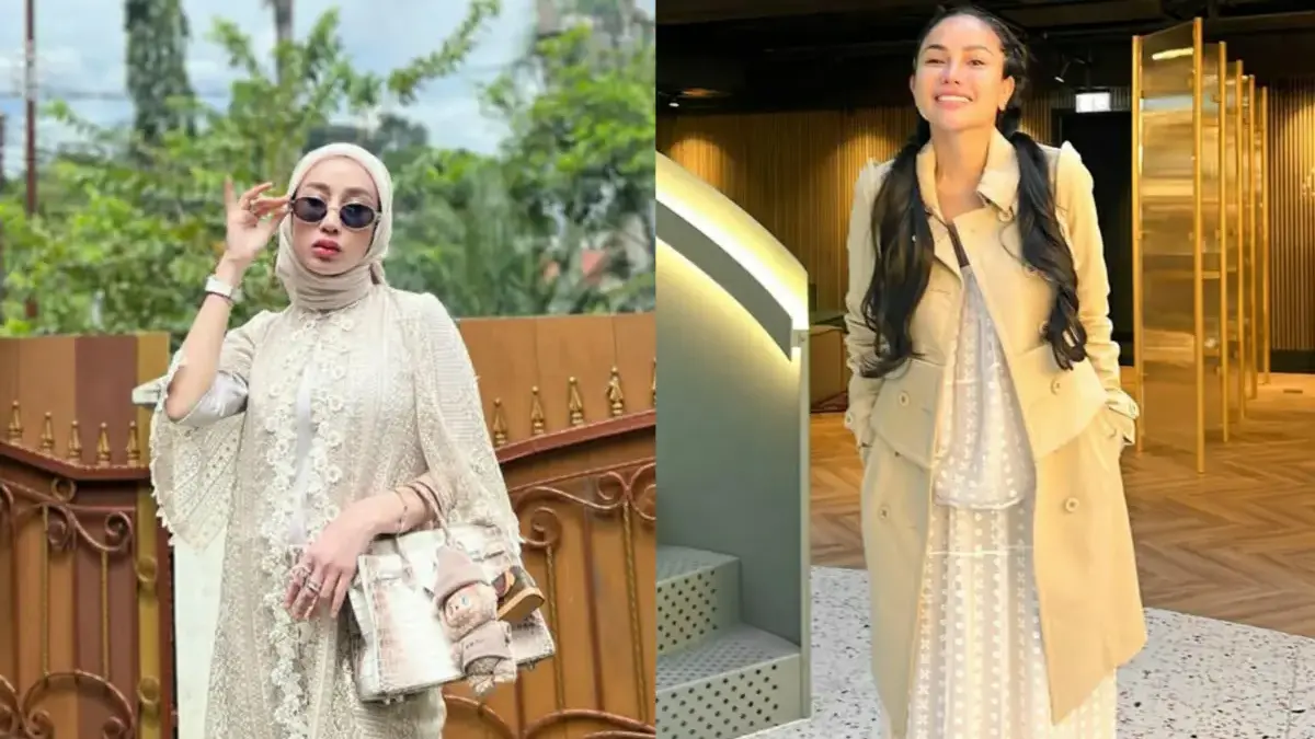 Kolase foto Reza Gladys dan Nikita Mirzani