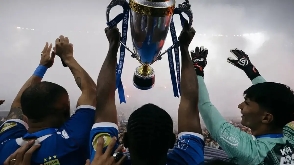 Selebrasi kemenangan Persib Bandung pada Liga 1 2024/2025
