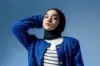 Nabila Taqqiyah saat menjalani sesi pemotretan