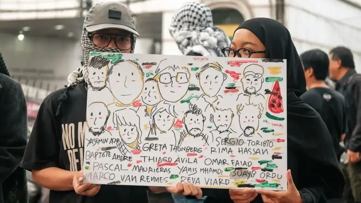 Dokumentasi Aksi Bela Palestina di Palestine Walk, Braga 9/6/2025