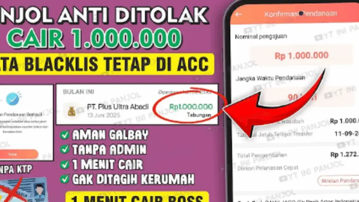 PINJOL MUDAH CAIR 2025 - PINJOL TANPA BI CHECKING CAIR KE DANA - PINJAMAN ONLINE LANGSUNG CAIR