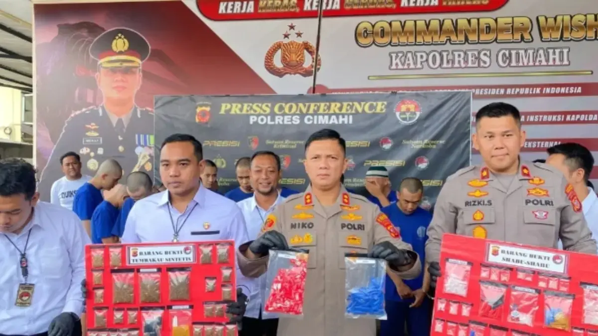 Polres Cimahi berhasil ungkap kasus narkotika di wilayah hukum KBB dan Cimahi