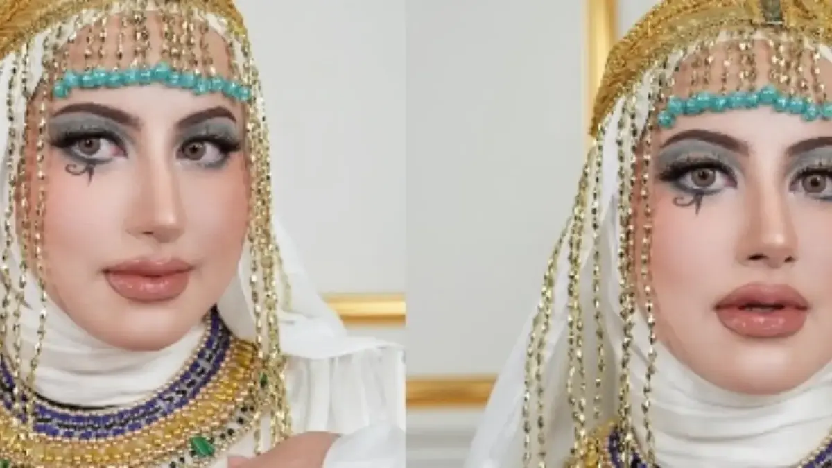 Tasyi Athasyia Dandan ala Cleopatra, Tapi Malah Ngamuk saat Dipuji Mirip.. Tasyi saat dandan ala cleopatra