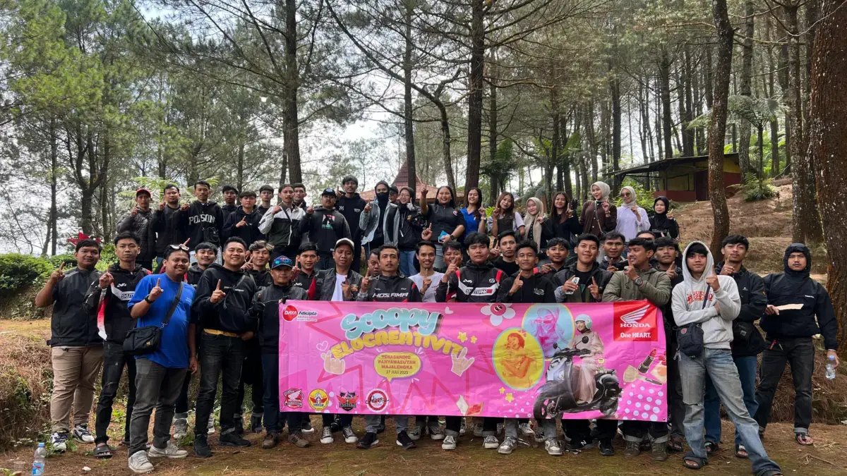komunitas Honda Scoopy Automatic Majalengka hadir memeriahkan ajang Scoopy Velocreativity