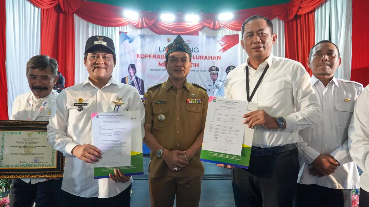 Peluncuran KDMP secara daring di wilayah kerja BRI Region 9 Bandung dilaksanakan di dua lokasi