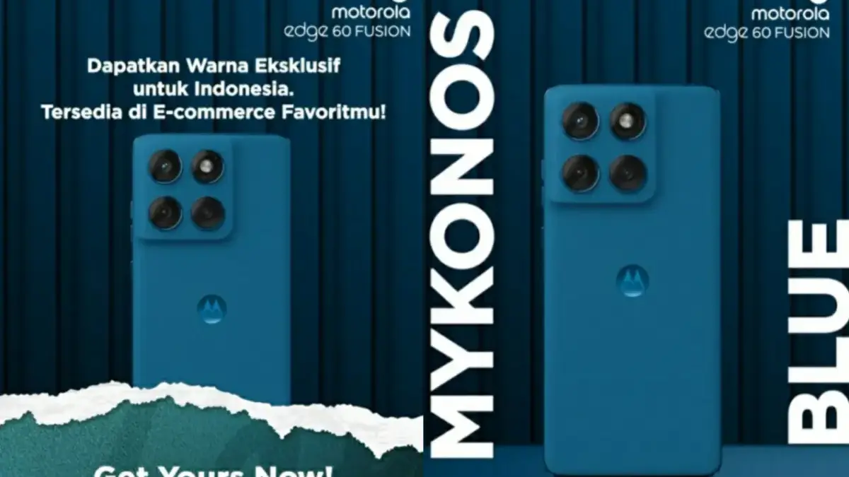 Motorola meluncurkan warna baru untuk serie motorola edge 60 FUSION