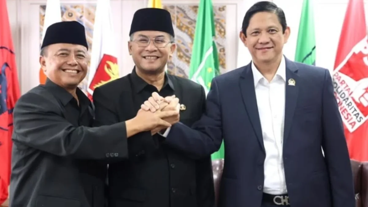 Sekda jabar, Wagub Erwan dan Wakil Ketua DPRD Jabar