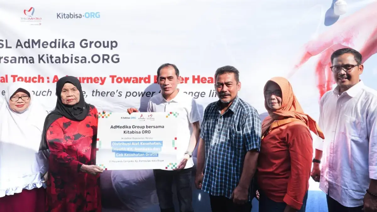 AdMedika Gandeng Kitabisa.org Beri Layanan Test Mini MCU bagi Warga Kampung Rambutan Bogor