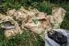 Penemuan karung-karung berisikan bangkai ayam