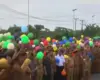 Tangkapan layar rekaman insiden pelepasan balon