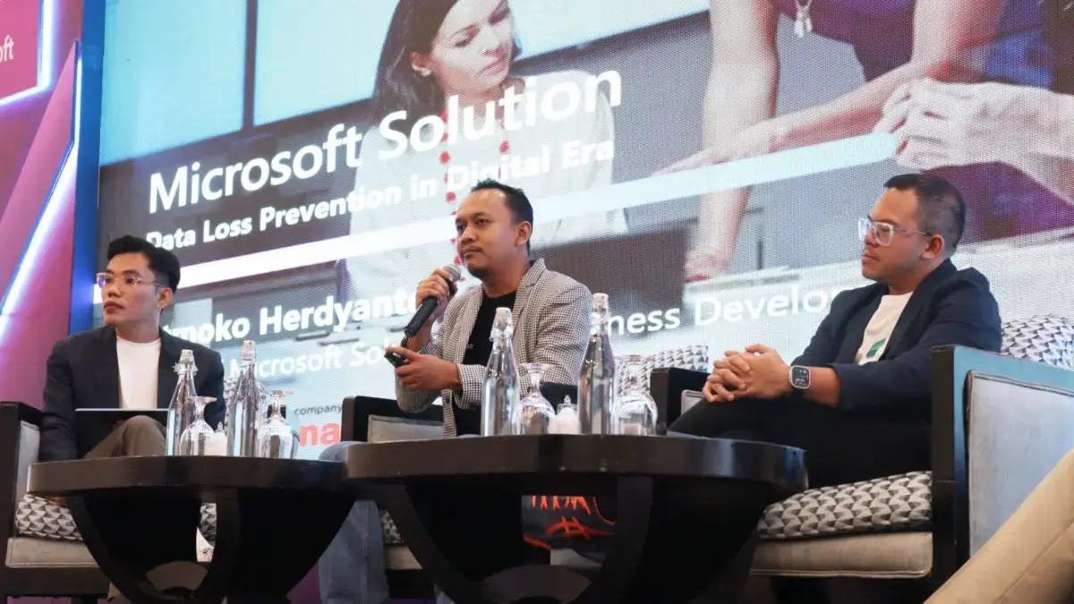 Head of Microsoft Solution and Business Development Telkomsigma Atmoko Herdyanto dalam acara Business Insight