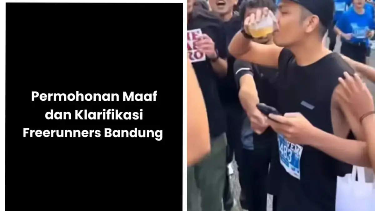 Komunitas lari yang bagi-bagi bir pada acara Pocari Sweat Run 2025 beri klarifikasi.