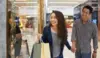 Ilustrasi pasangan yang sedang berbelanja di mall