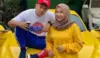 Potret Putra Siregar bersama sang istri