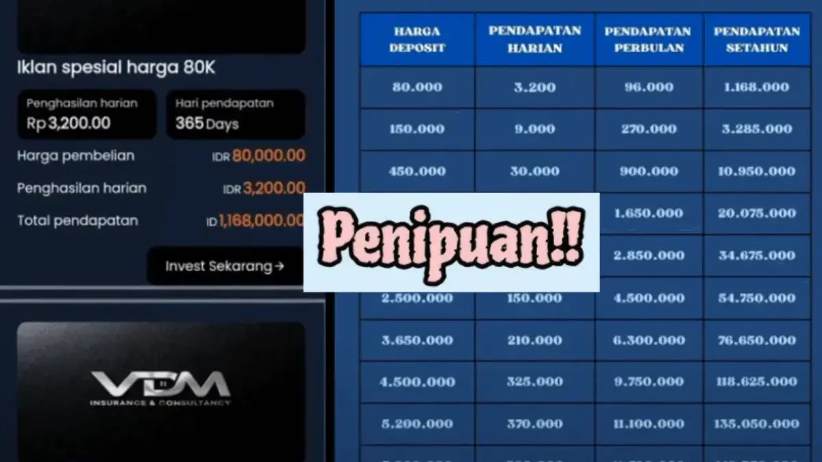 Aplikasi VDM Mirip Next15 yang Scam, Ini Faktanya