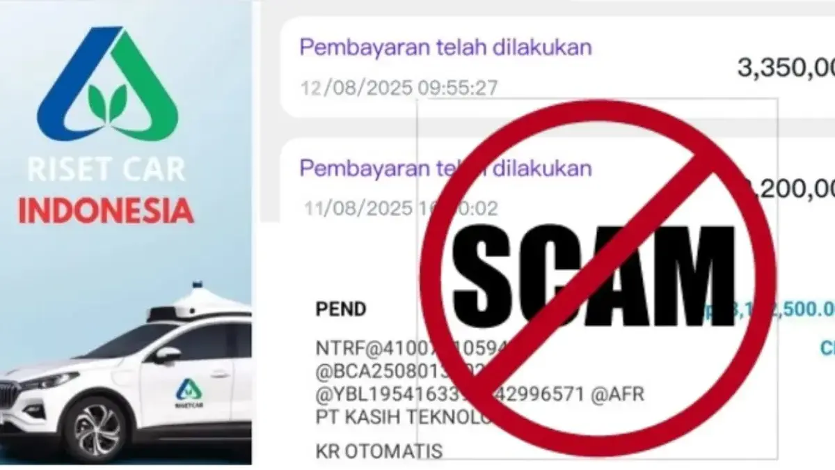 Aplikasi Risetcar yang sempat sukses penarikan.