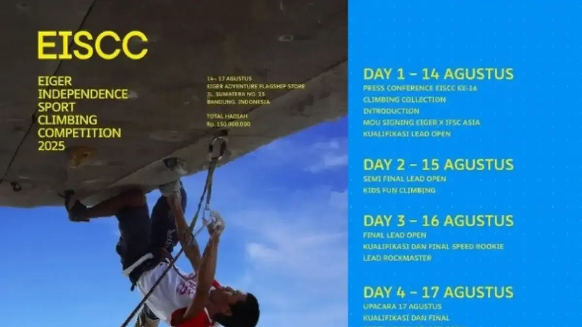 Eiger Buka Kompetisi Panjat Tebing EISCC 2025